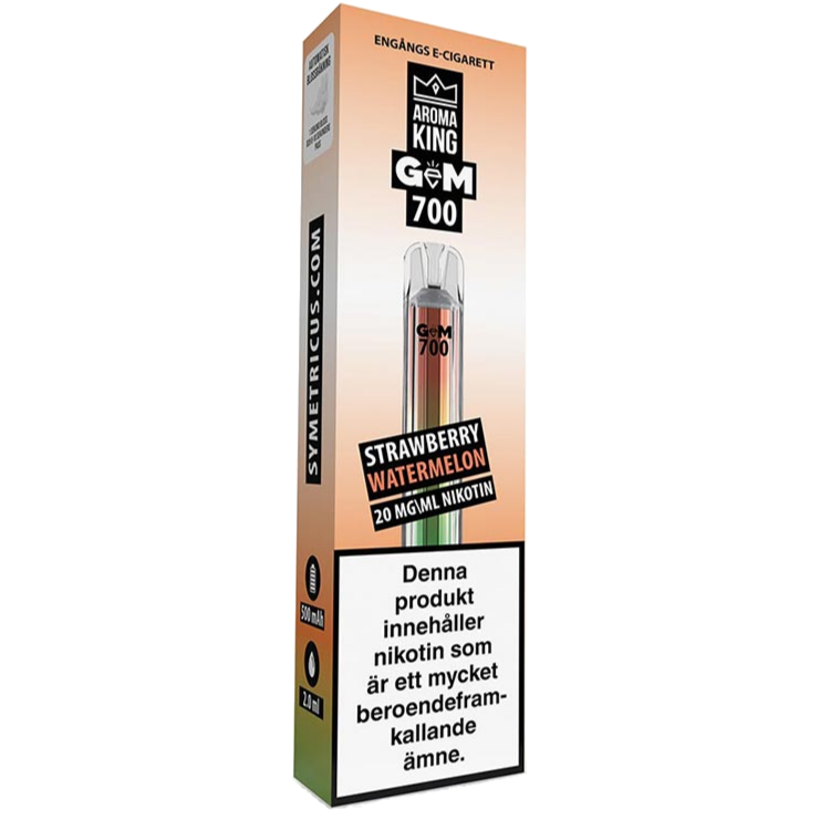 Aroma King Gem Strawberry Watermelon 20mg - Bundle E-cigg Tobax