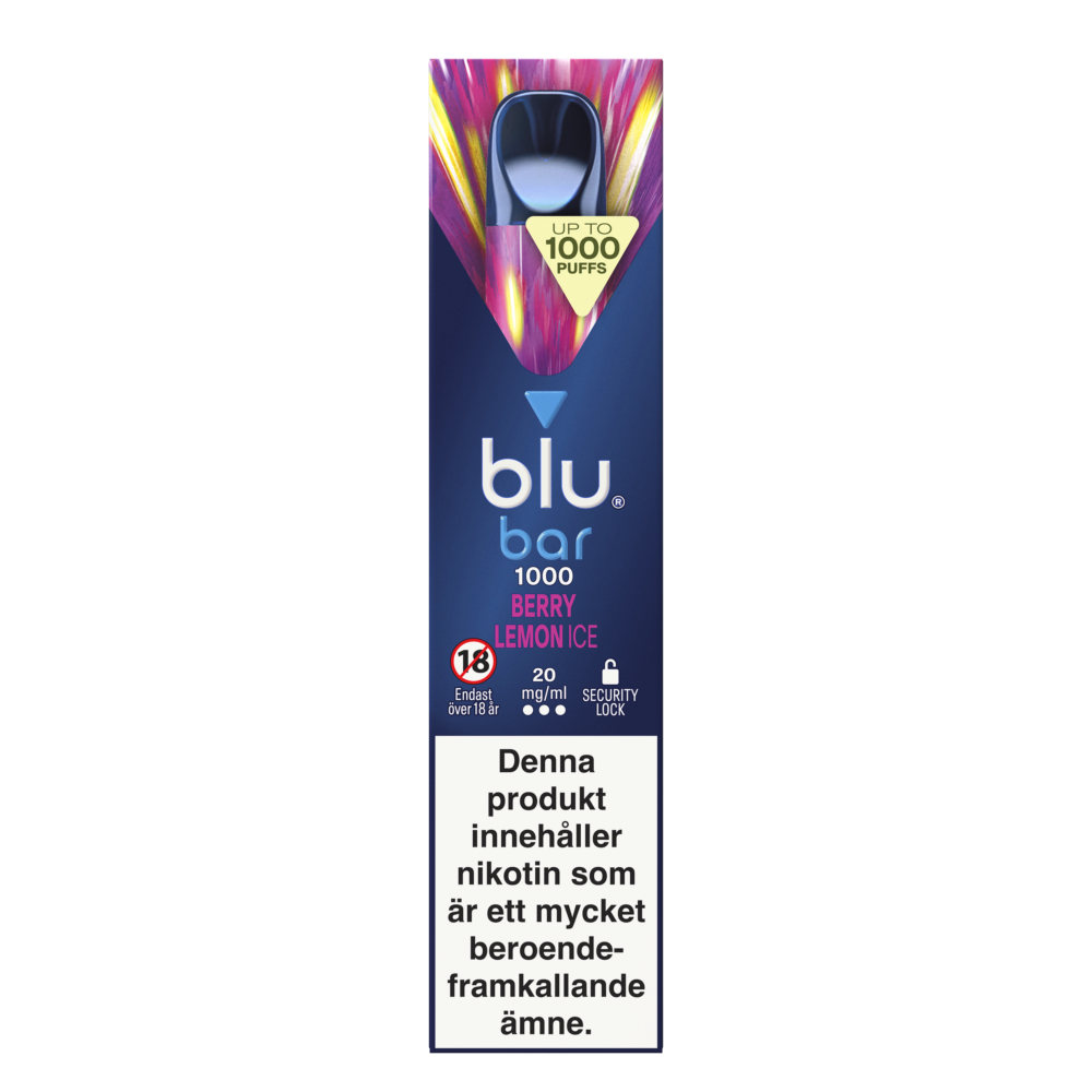 Blu Bar Berry Lemon Ice 20mg e-cigg Tobax