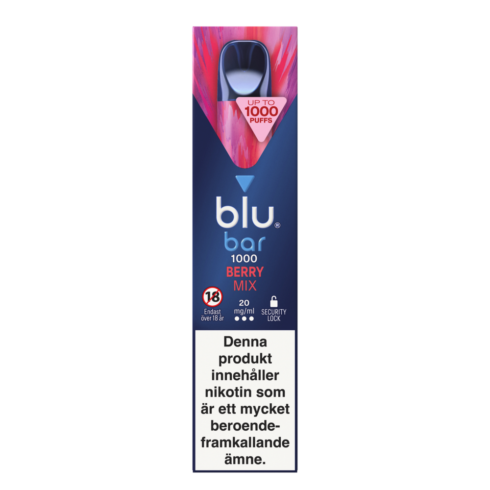 Blu Bar Berry Mix 20mg e-cigg Tobax