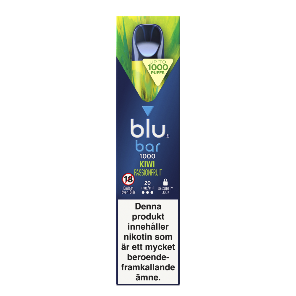 Blu Bar Kiwi Passionfruit 20mg e-cigg Tobax