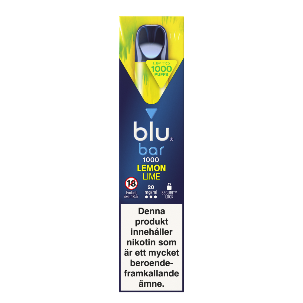 Blu Bar Lemon Lime 20mg - Bundle E-cigg Tobax