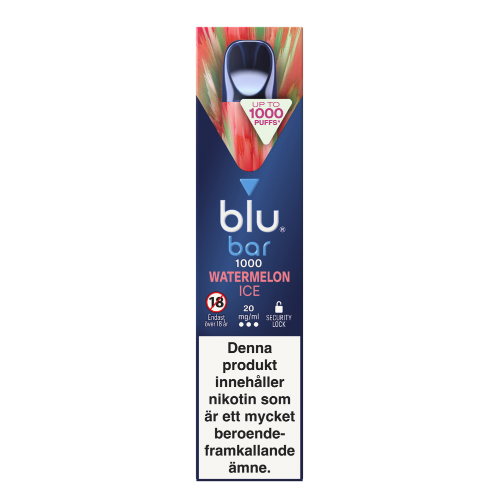 Blu Bar Watermelon Ice 20mg e-cigg Tobax