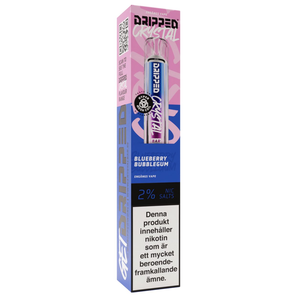 Dripped Crystal blueberry Bubblegum Tobax