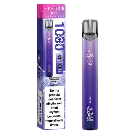 Elfbar Strawberry Raspberry Cherry Ice 20mg – Tobax