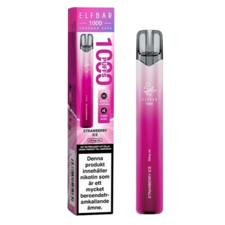Elfbar Strawberry Ice 20mg - Bundle E-cigg Tobax