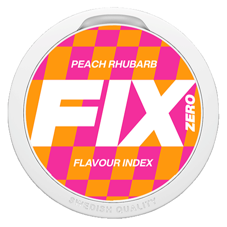 FIX Zero Peach Rubarb-Nikotinfritt Snus-Tobax