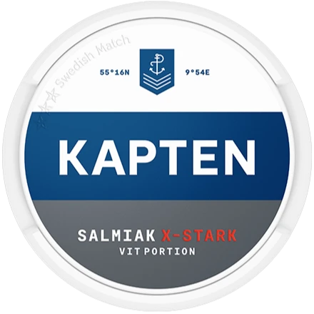 Kapten Vit Salmiak Extra Stark Tobax