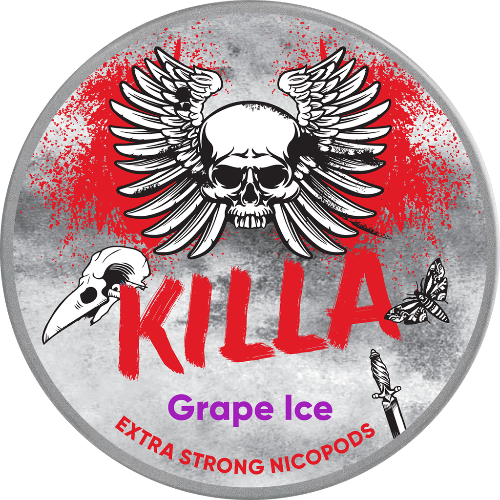 Killa Grape Ice-Nikotinposer-Tobax