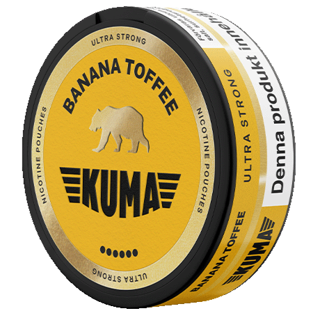Kuma Banana Toffee-Nikotinposer-Tobax