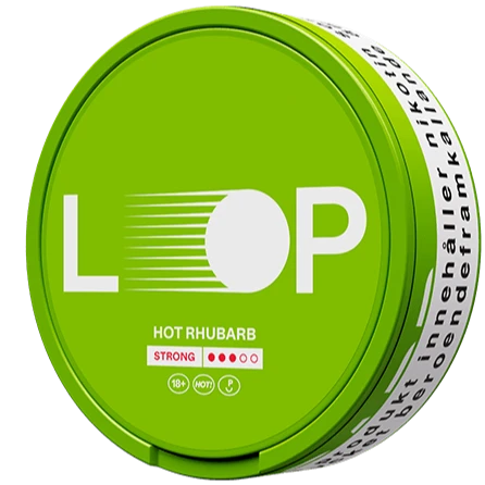 LOOP Hot Rhubarb Strong-Nikotinposer-Tobax