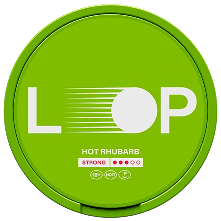 LOOP Hot Rhubarb Strong-Nikotinposer-Tobax
