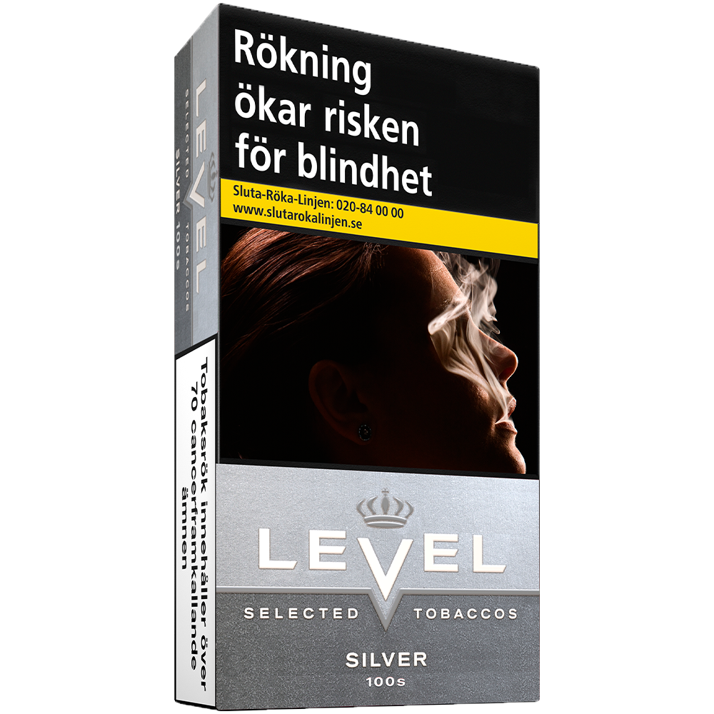 Level Silver 100s-Cigaretter-Tobax