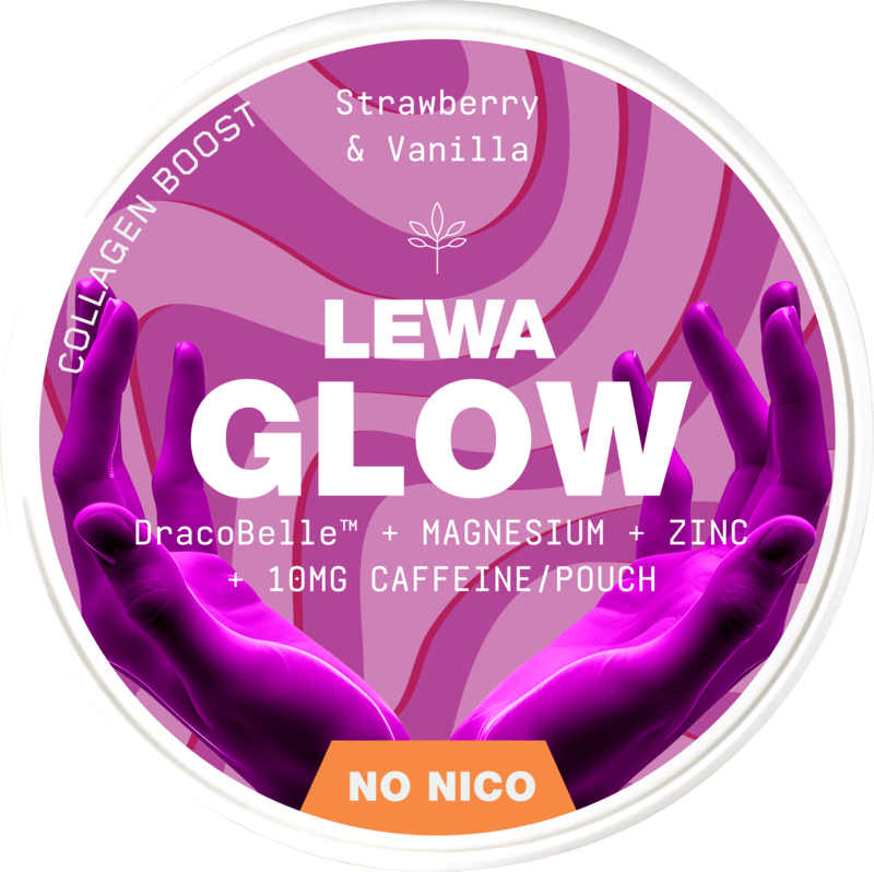 Lewa Glow Strawberry & Vanilla-Nikotinfritt Snus-Tobax