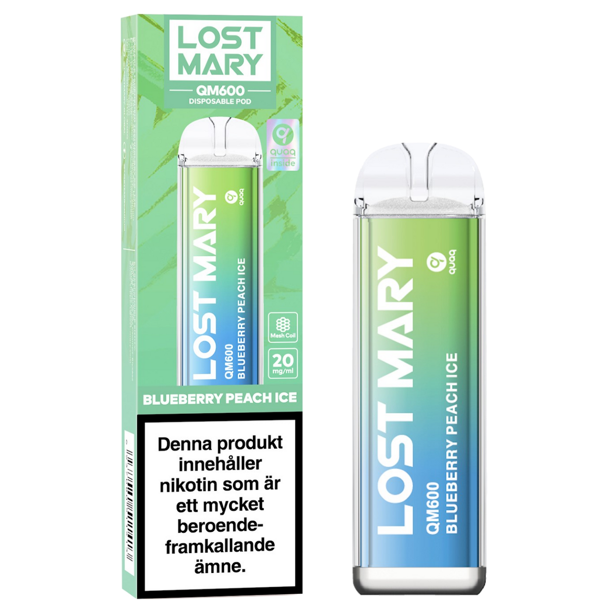Lost Mary Blueberry Peach Ice 20mg E-cigg Tobax