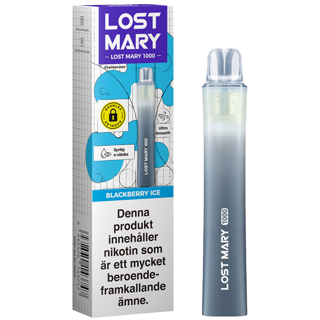 Lost Mary LM1000 20mg Vape Blackberry Ice