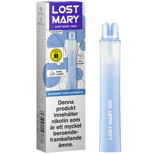 Lost Mary LM1000 Blueberry Sour Rasberry 20mg