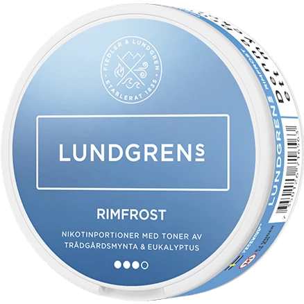 Lundgrens Rimfrost All White-Nikotinposer-Tobax