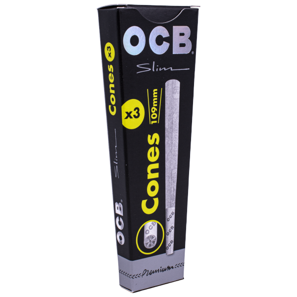 OCB Cones Svart 3-Pack Tobax
