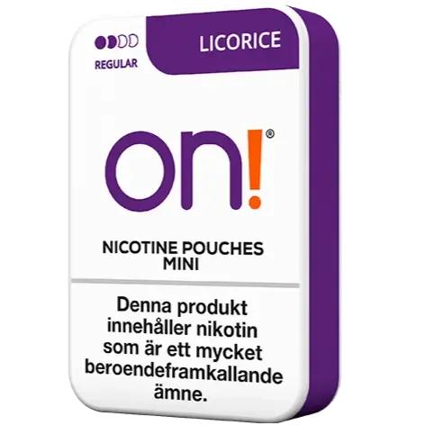 On! Licorice 3mg-Nikotinposer-Tobax