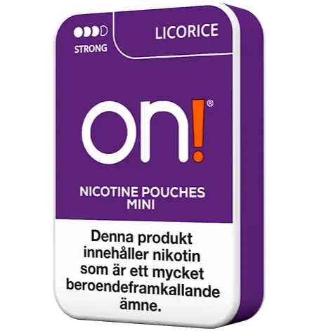 On! Licorice 6mg-Nikotinposer-Tobax