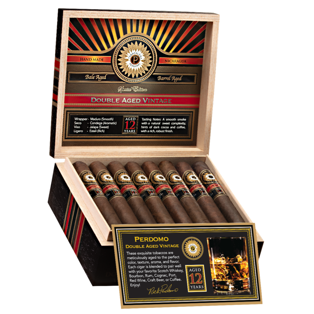 Perdomo Double Aged 12 Year Maduro Robusto-Cigarr-Tobax