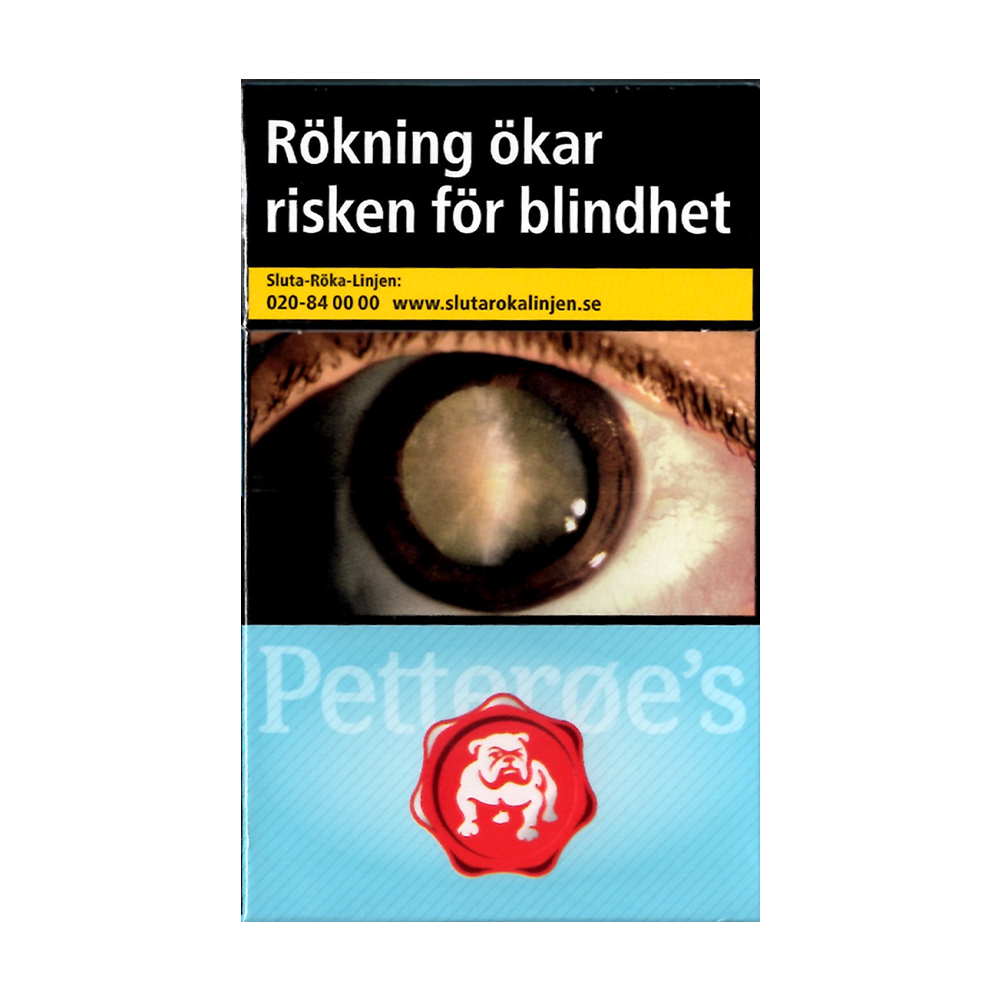 Petterøes Lys Blå-Cigaretter-Tobax