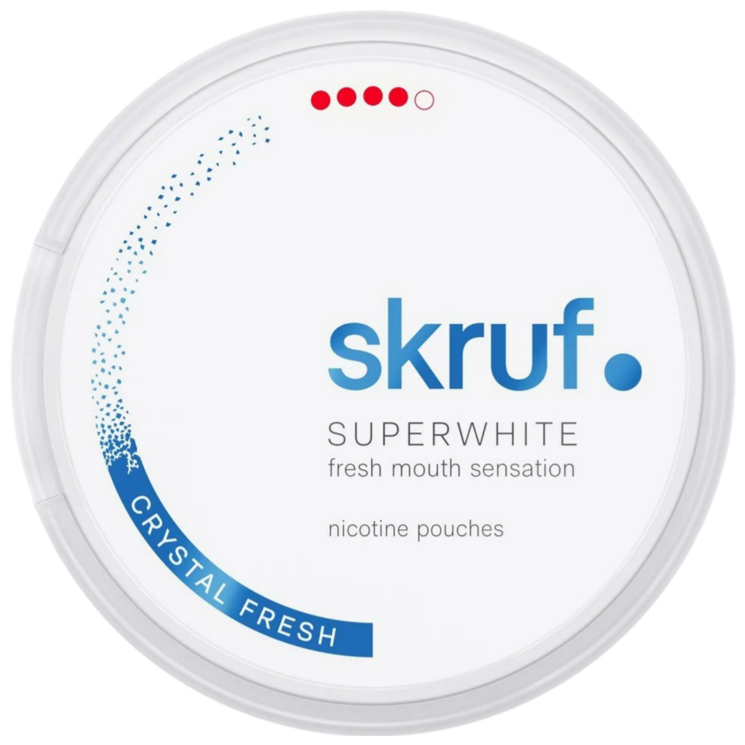 Skruf Superwhite Crystal Fresh-Nikotinposer-Tobax
