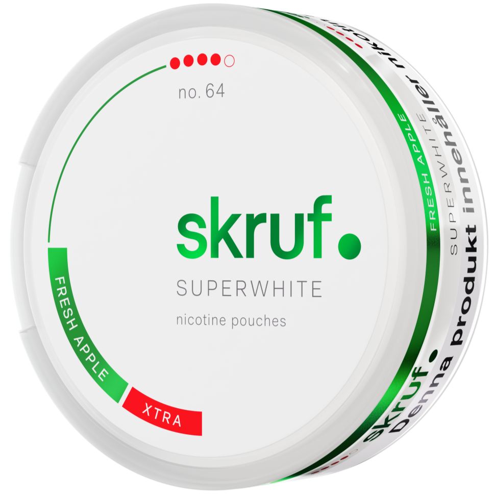 Skruf Superwhite Fresh Apple-Nikotinposer-Tobax