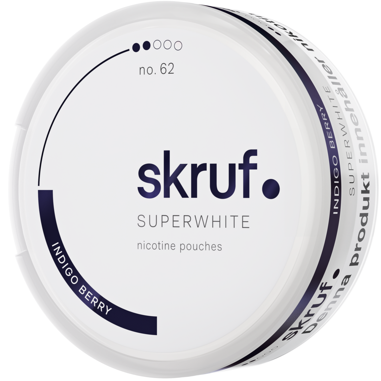 Skruf Superwhite Indigo No.62-Nikotinposer-Tobax