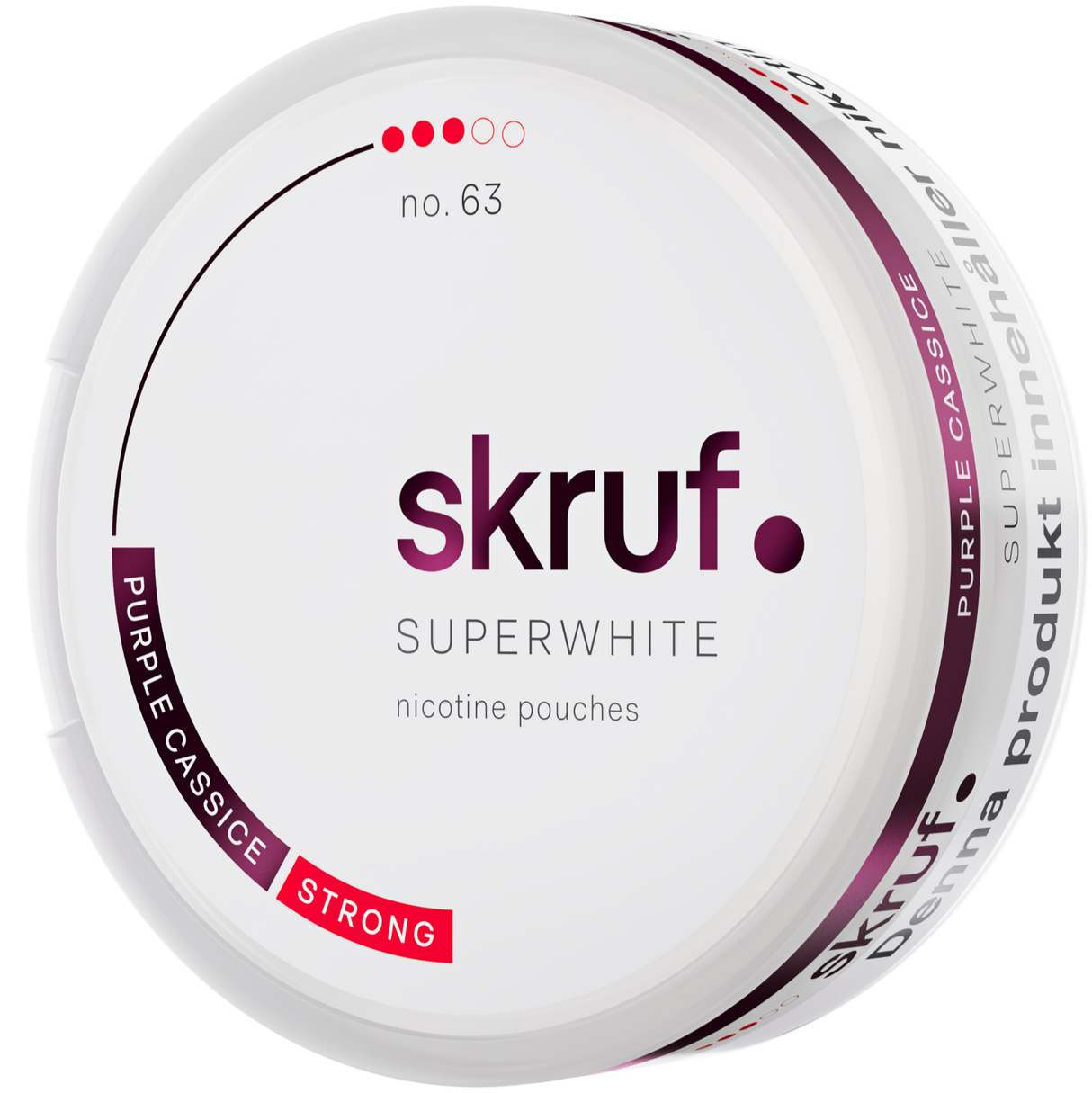 Skruf Superwhite Purple Cassice No.63-Nikotinposer-Tobax