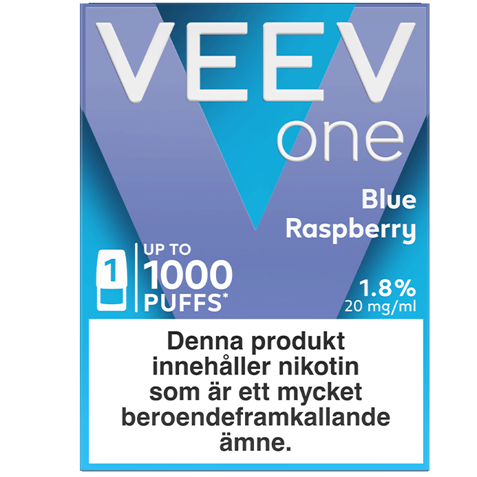 Veev One Blue Raspberry Box