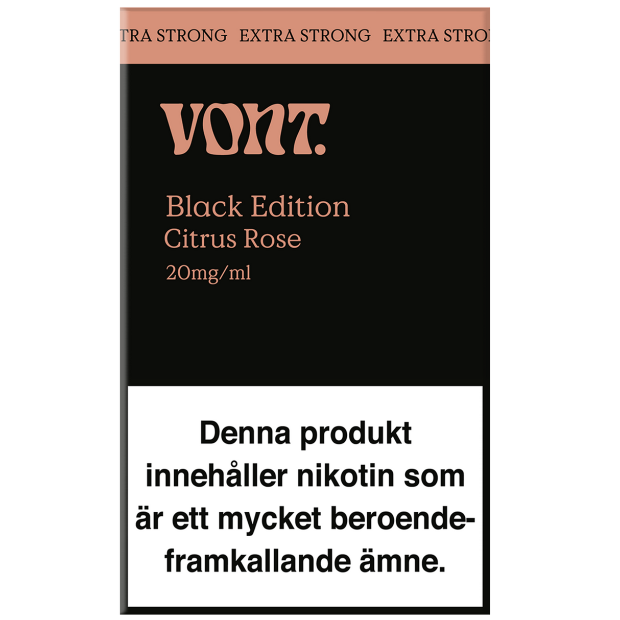 Vont Cube Black Edition Citrus Rose 20mg Tobax