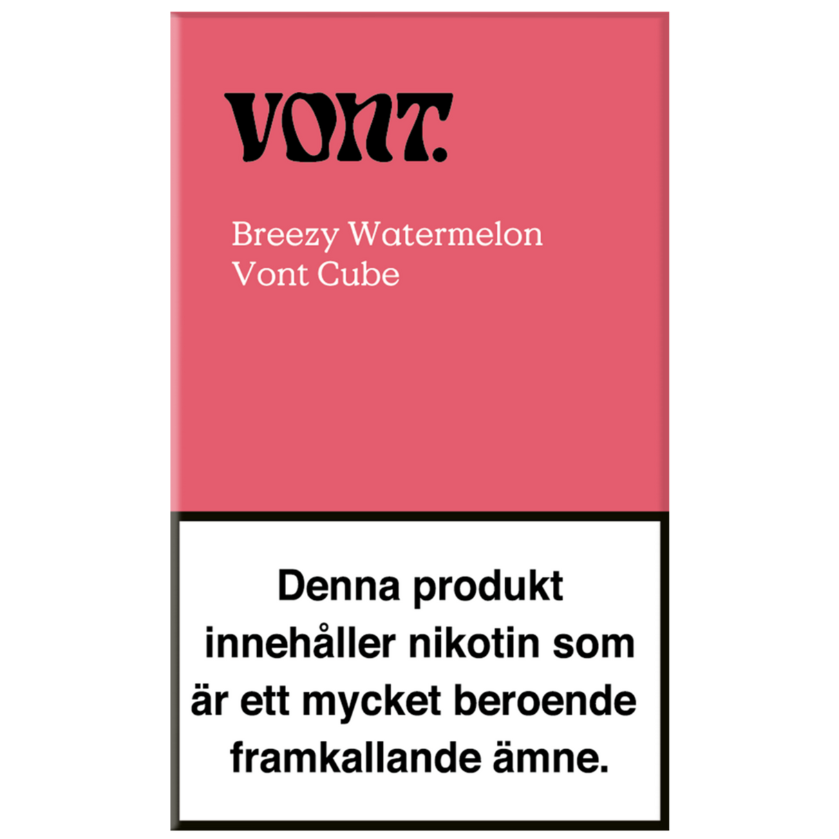 Vont Cube Breezy Watermelon 20mg - Bundle E-cigg Tobax