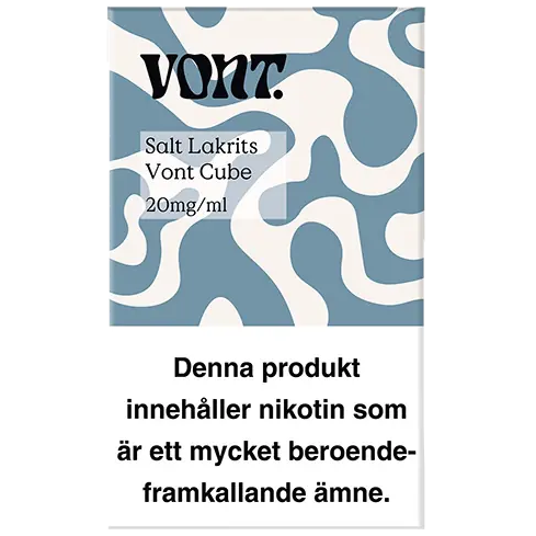 Vont Cube Salt Lakrits 20mg