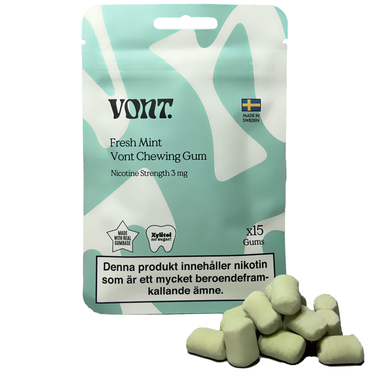Vont Gum Fresh Mint 1mg Tobax