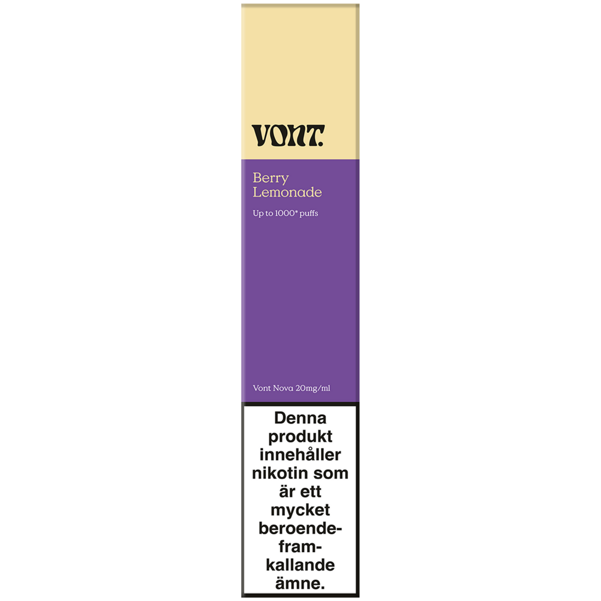 Vont Nova Berry Lemonade 20mg - Bundle E-cigg Tobax