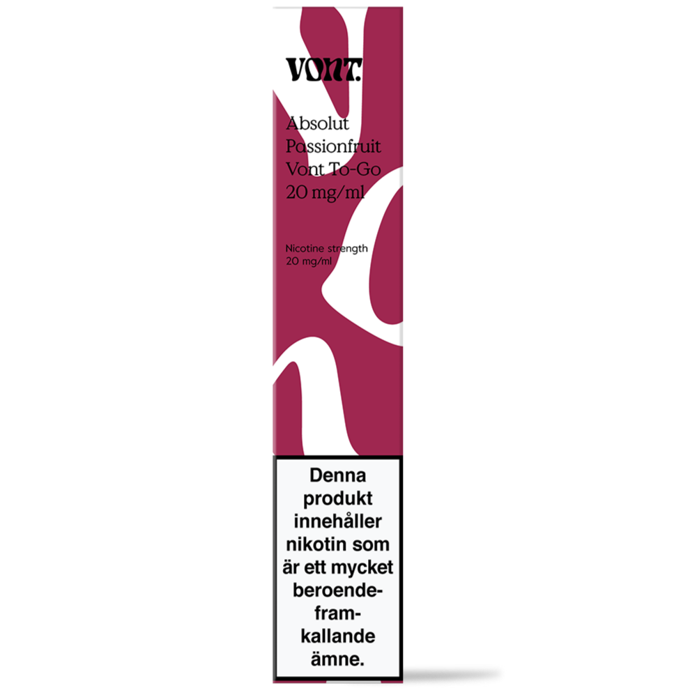 Vont To Go Passionfruit 20mg Tobax