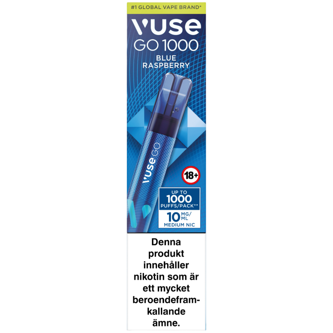 Vuse Go 1000 Blue Raspberry 10mg-e-cigg-Tobax
