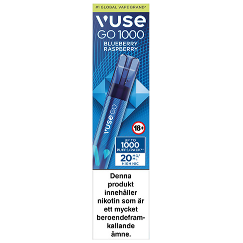 Vuse Go 1000 Blue Raspberry 20mg-e-cigg-Tobax