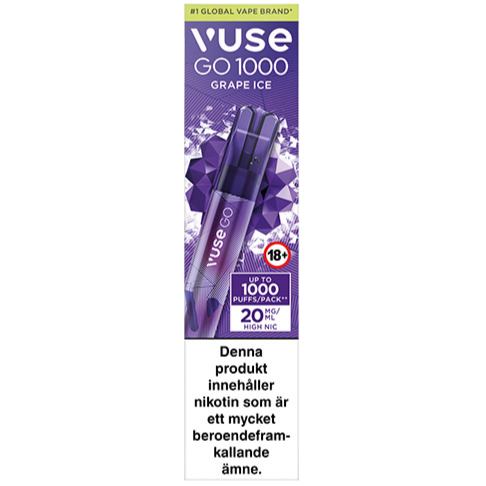 Vuse Go 1000 Grape Ice 20mg – Tobax