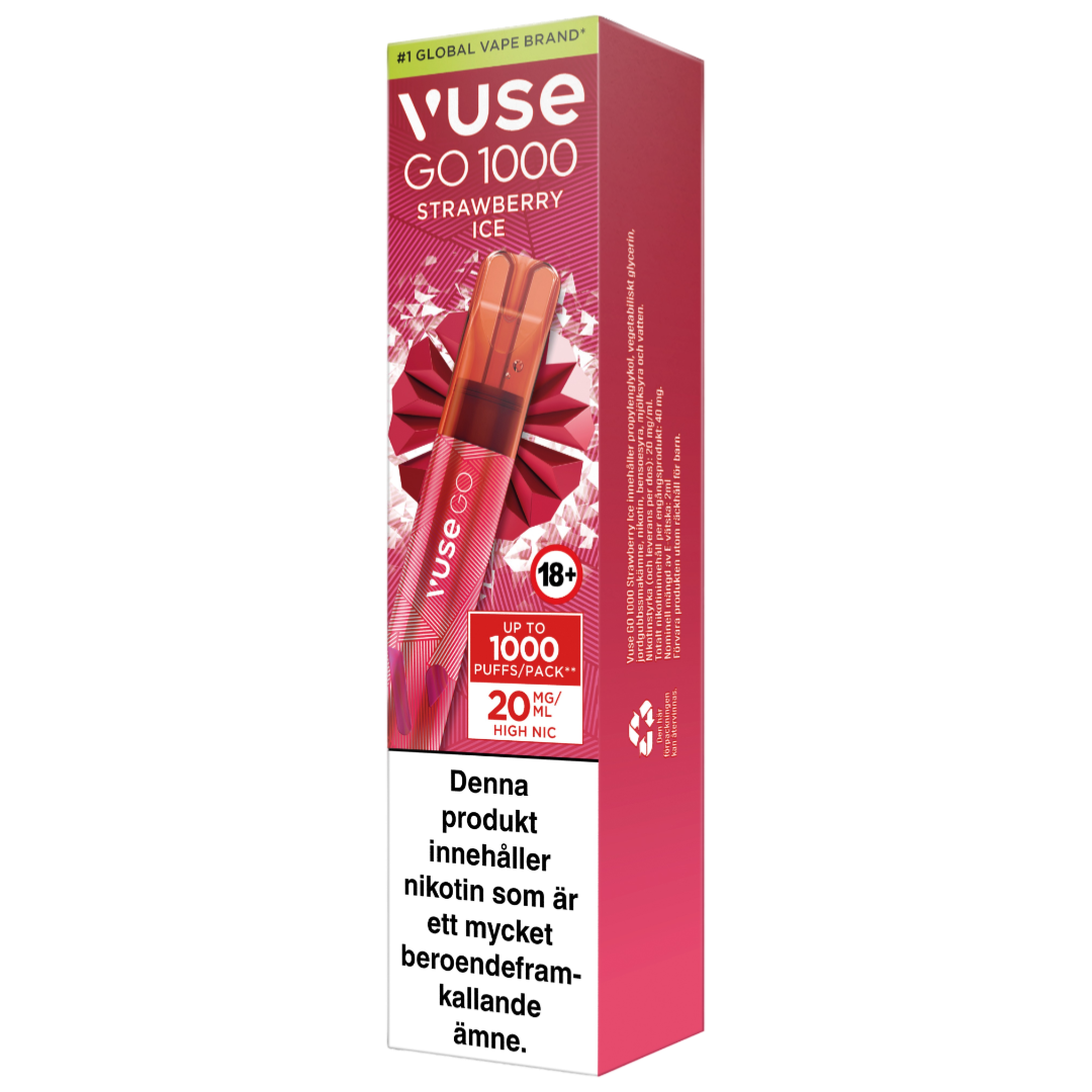 Vuse Go 1000 Strawberry Ice 20mg-e-cigg-Tobax