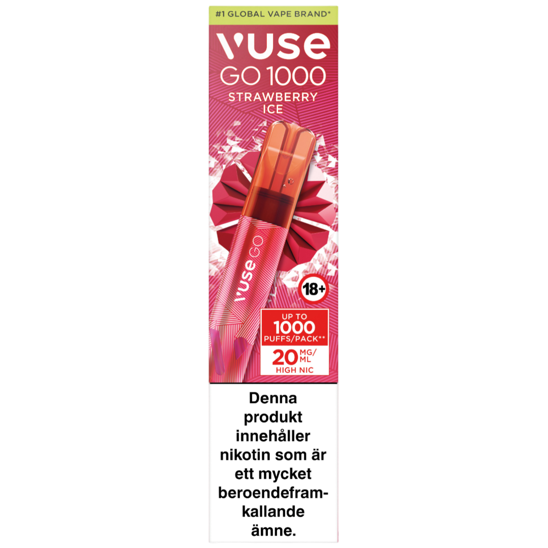 Vuse Go 1000 Strawberry Ice 20mg-e-cigg-Tobax
