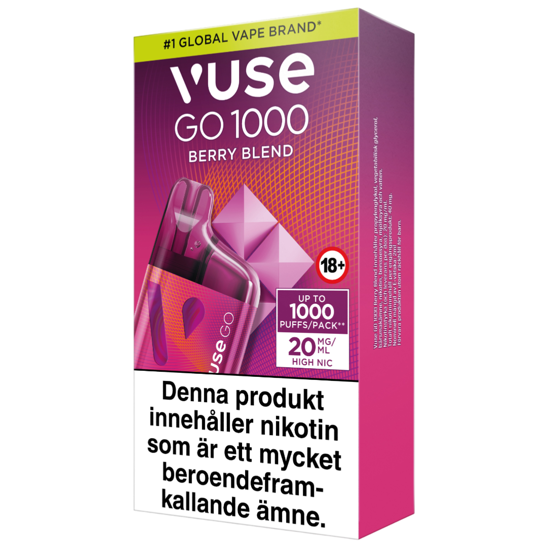 Vuse Go Box 1000 Berry Blend 20mg – Tobax
