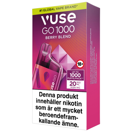Vuse Go Box 1000 Berry Blend 20mg – Tobax