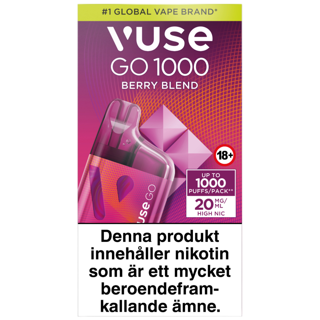 Vuse Go Box 1000 Berry Blend 20mg – Tobax