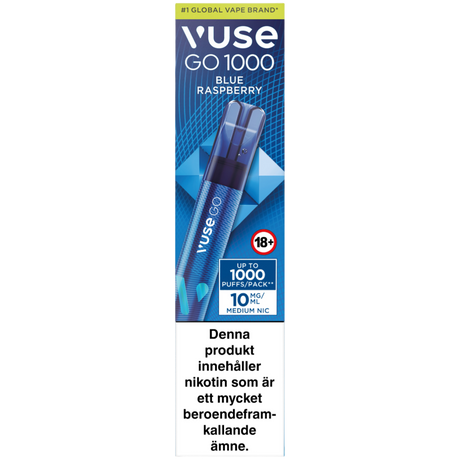 Vuse Go 1000 Blue Raspberry 10mg – Tobax