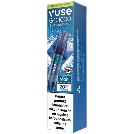 Vuse Go 1000 Blueberry Ice 20mg - Bundle – Tobax
