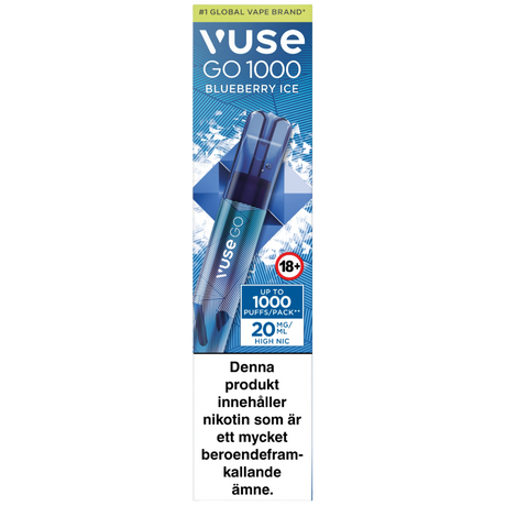 Vuse Go 1000 Blueberry Ice 20mg - Bundle – Tobax