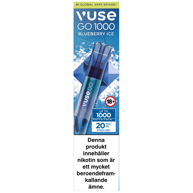 Vuse Go 1000 Blueberry Ice 20mg - Bundle – Tobax