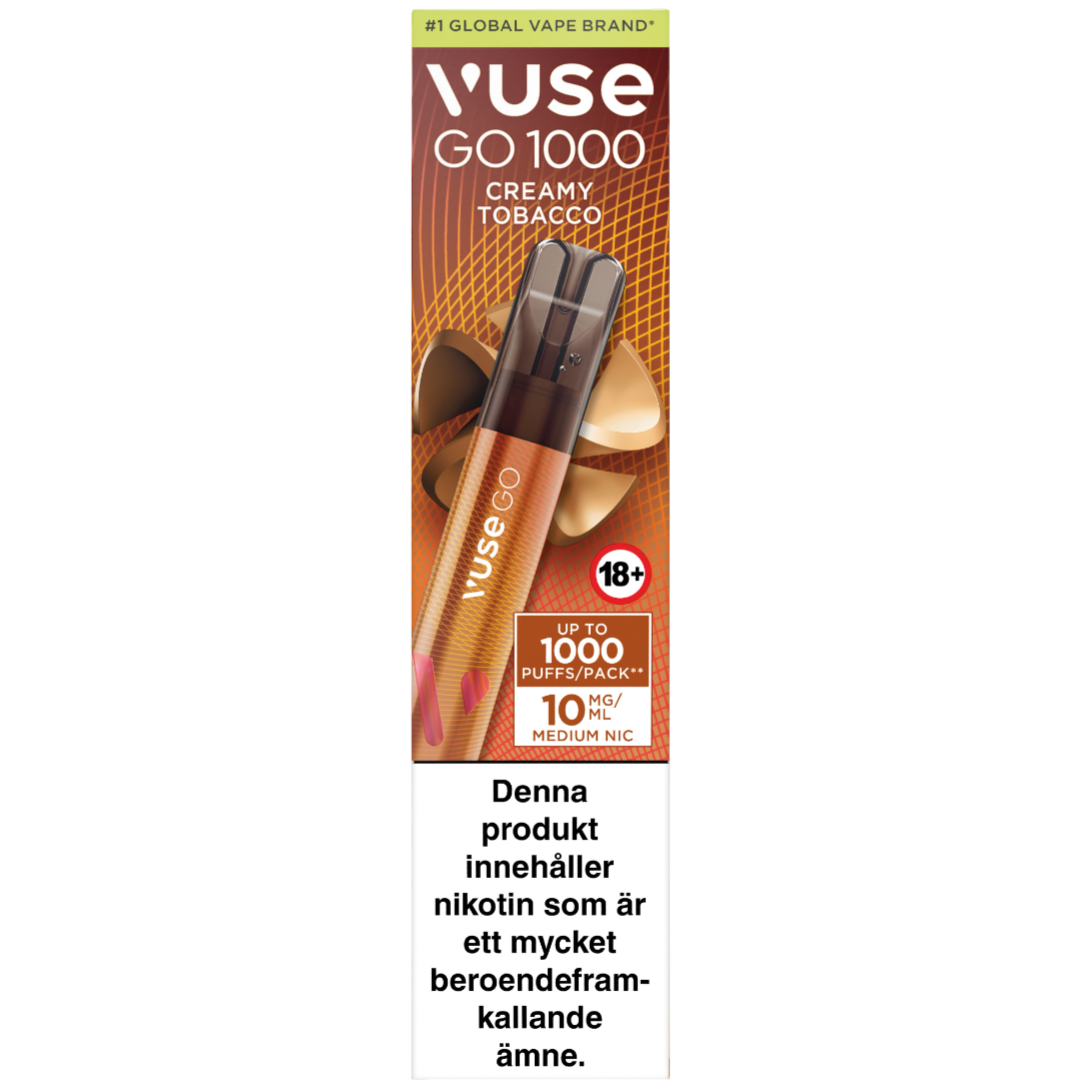 Vuse Go 1000 Creamy Tobacco 10mg – Tobax